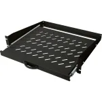 Digitus pull-out shelf for permanent installation in 483 mm (19") cabinets, black, 2 height units