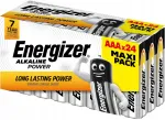 ENERGIZER &Scaron;ARMINĖS ELEMENTAI AAA LR03 MAXI PAKUOTĖ, 24 VNT. NAUJOS