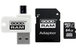 &bdquo;Goodram All in one M1A4-0640R12&ldquo; atminties kortelė 64 GB &bdquo;MicroSDXC Class 10 UHS-I&ldquo; + kortelių skaitytuvas