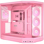 HYTE Y50 Strawberry Milk (light pink, tempered glass x 3)