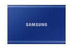 Ne&scaron;iojamas SSD diskas &bdquo;Samsung T7 2 TB&ldquo; su USB C tipo 3.2 kartos 2 (3.1 kartos 2) mėlynas