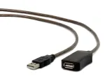 Gembird USB A/USB A M/F 10m USB kabelis USB 2.0 juodas