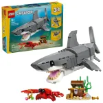 LEGO CREATOR 3 IN 1 31381 Nuožmus ryklys su lobių skrynia