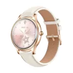 COLMI L28 Smart Watch (Gold + gold leather strap)
