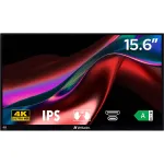 Verbatim PMT-15-4K, LED monitor - 15.6 - black, UltraHD/4K, IPS, touchscreen, HDR