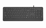 Gembird KB-MCH-05 Slim wired multimedia keyboard, black, US layout