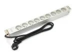 1U aluminum PDU rackmoun table 16A 9x outlet