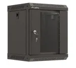 Wall-mounted installation rack cabinet 10 inches 6U 300x300 black