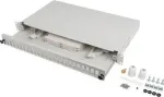 Lanberg fiber optic distribution box 24xSC Duplex / 24xLC Quad RACK 19" 1U Gray + accessories