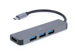 Gembird A-CM-COMBO2-01 USB Type-C 2-in-1 daugiaprievadis adapteris (&scaron;akotuvas + HDMI)