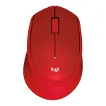 Pelė Logitech M330 Silent Plus, raudona