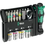 Wera Tool-Check Modular 1, bit set black/green, 21 pieces, including 1/4" bit ratchet