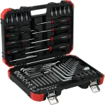 Gedore Red Torx screwing tool set, 1/4 "+ 1/2", 75-Piece Tool Set (red / black, in case)