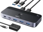 Ugreen CM662 USB 3.0 Sharing Switch 2-In 4-Out (black/silver, for 2 PCs)