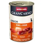 ANIMONDA GranCarno Junior jautienos ir vi&scaron;tienos &scaron;lapias &scaron;unų ėdalas, 400 g
