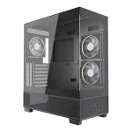 &bdquo;Gembird Fornax X550&ldquo; žaidimų korpusas, akvariumo tipo, ATX, 2x USB 3.2 + 1x USB C tipo, juodas