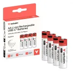AA USB-C Rechargeable Batteries 2100mAh