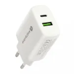 CHARGER USB/USB-C QC3.0 25W WHITE
