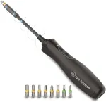 Wiha Zai home e-screwdriver, screwdriver (black, Li-Ion battery 3.6V 1.5Ah, 8 bits and extension)