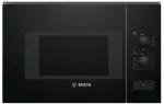 Bosch Serie 4 BFL520MB0 mikrobangų krosnelė, juoda, įmontuota, solo, 20 l, 800 W