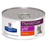 HILL'S PRESCRIPTION DIET Thyroid Care Feline y/d &scaron;lapias kačių ėdalas su vi&scaron;tiena 156 g