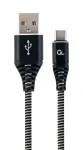 Gembird CC-USB2B-AMCM-2M-BW USB kabelis USB 2.0 USB A USB C juodas, baltas