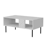 Cama LUCCA suolas/stalas 100x55x46 baltas