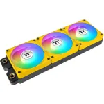 Thermaltake CT120 EX Reverse ARGB Sync PC Cooling Fan Bumblebee, case fan yellow, 3-pack, 120 mm