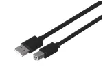 UNITEK Y-C420GBK USB kabelis USB 2.0 3 m USB A USB B Juodas