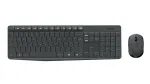 &bdquo;Logitech MK235&ldquo; klaviatūra, pelė su USB, QWERTY, JAV, pilka