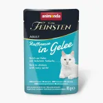 ANIMONDA Vom Feinsten Adult Raffinesse in Jelly rich in Chicken with Black Pollock - wet food for cats - 85g
