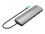 I-TEC USB-C metalinis nano dokas 2x HDMI + PD
