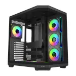 FSP Fortron U580 Black Tempered Glass ARGB ATX Gaming PC Case