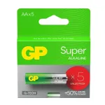 Alkaline batteries LR6/ AA SUPER 5 pcs