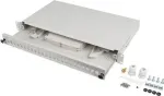 Lanberg fiber optic distribution box 24xSC Simplex / 24xLC Duplex RACK 19" 1U Gray + accessories
