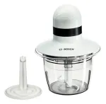 &bdquo;Bosch MMR08A1&ldquo; elektrinis maisto smulkintuvas, 0,8 l, 400 W, antracito spalvos, baltas