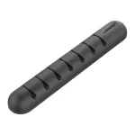 Cable organiser self-ad hesive 7 slots black