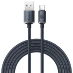 Baseus Crystal Shine Kabel USB-A to USB-C 100 W 5 A 1.2 m Black