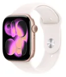 Watch Series 11 GPS 42mm Rose Gold Aluminium Case with Light Blush Sport Band - S/M