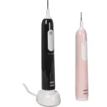 Oral-B Pro 1 Duo Cross Action with 2nd Handle, Electric Toothbrush, Black/Pink