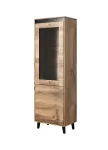 Spintelė NORD 60x38x182.5 cm ąžuolo spalvos wotan/antracito spalvos