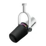 &bdquo;Shure MV7+-W&ldquo; &ndash; skaitymo/vokalo mikrofonas su XLR/USB-C jungtimi, baltas