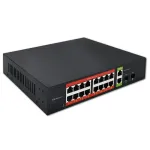 Gigabit Ethernet SWITCH PoE 16xRJ45 2xRJ45 2xSF