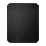 Mousepad in leather design, black