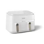 Philips 3000 series NA353/10 fryer Double 9 L Stand-alone 2750 W Hot air fryer Silver, White