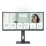 AOC CU34P3CV kompiuterio monitorius 86,4 cm (34") 3440 x 1440 pikselių itin platus &bdquo;Quad HD&ldquo; LED juodas
