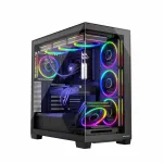 MODECOM VOLCANO STELLAR ARGB MIDI 8F BLACK Ausinės