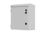 Rack cabinet 10 inches wall/pole mount 420x300x500 grey assembled