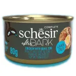 SCHESIR After Dark vi&scaron;tienos filė su putpelių kiau&scaron;iniais sultinyje - &scaron;lapias kačių ėdalas - 80 g