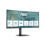 AOC V5 CU34V5C/BK LED ekranas 86,4 cm (34") 3440 x 1440 pikselių plataus formato &bdquo;Quad HD&ldquo; juodas